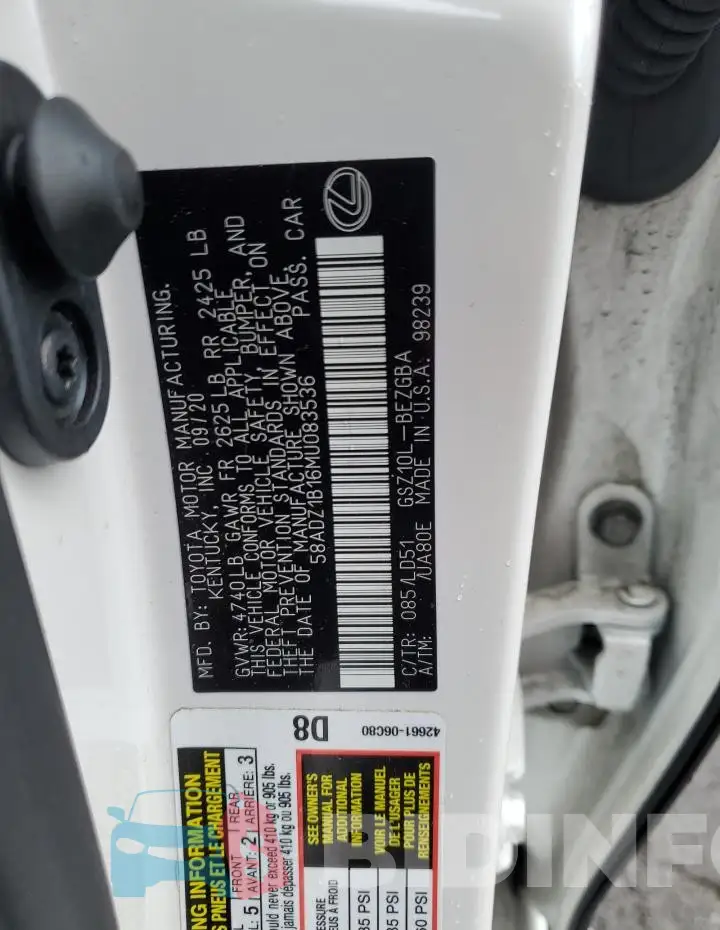 58ADZ1B16MU083536 Photo# 12