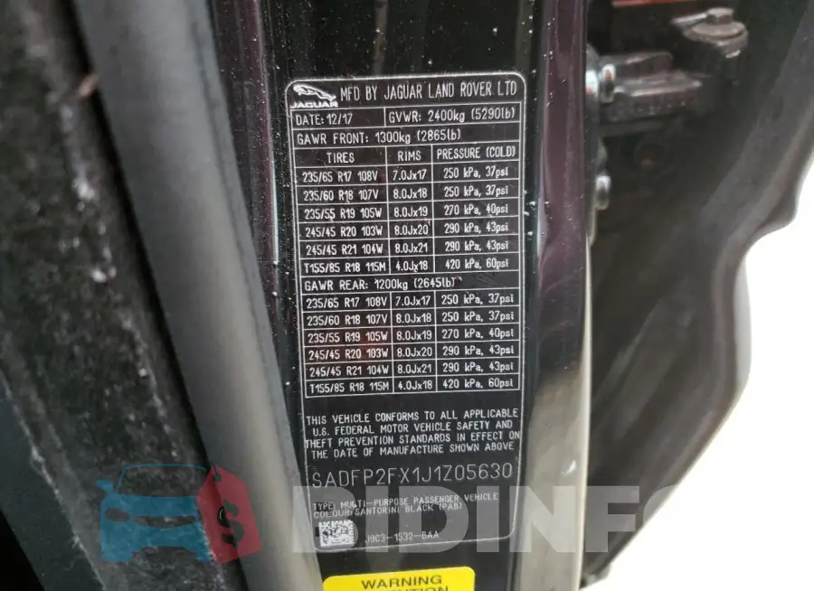 SADFP2FX1J1Z05630 Photo# 13