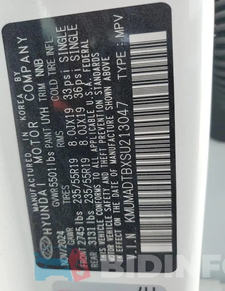 KMUMADTBXSU213047 Photo# 14