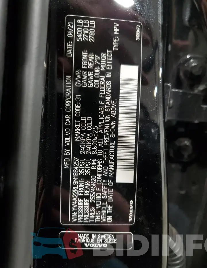 YV4A22RL9M1864257 Photo# 14
