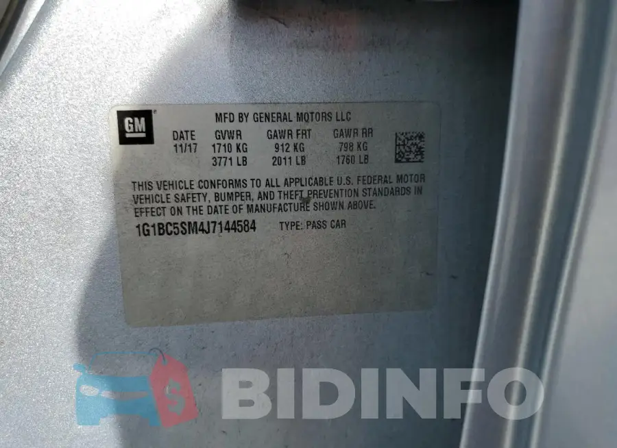 1G1BC5SM4J7144584 Photo# 12