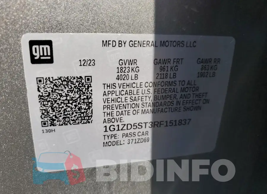 1G1ZD5ST3RF151837 Photo# 13