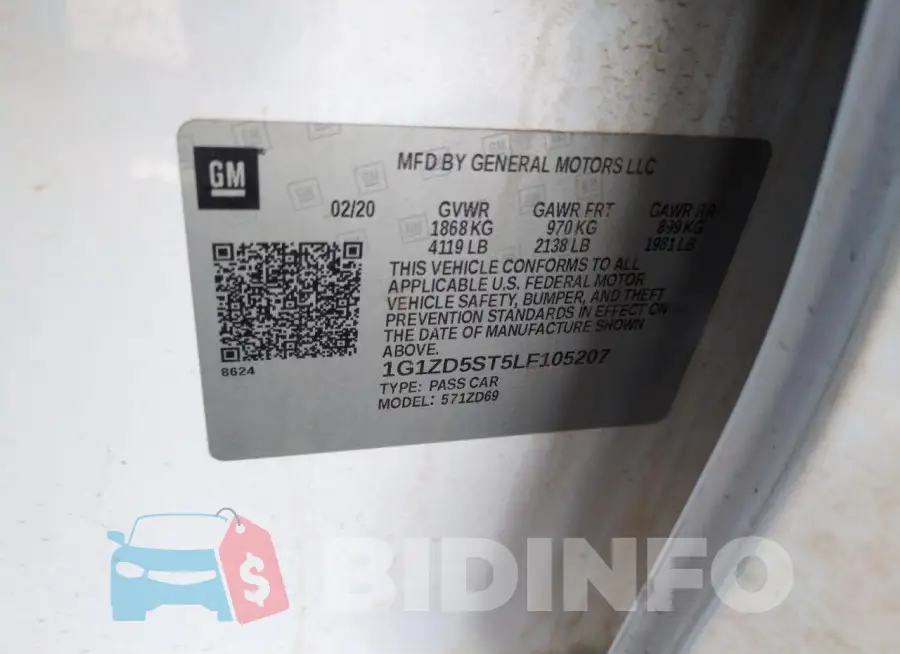 1G1ZD5ST5LF105207 Photo# 13