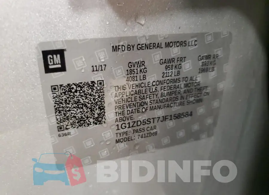 1G1ZD5ST7JF158584 Photo# 12