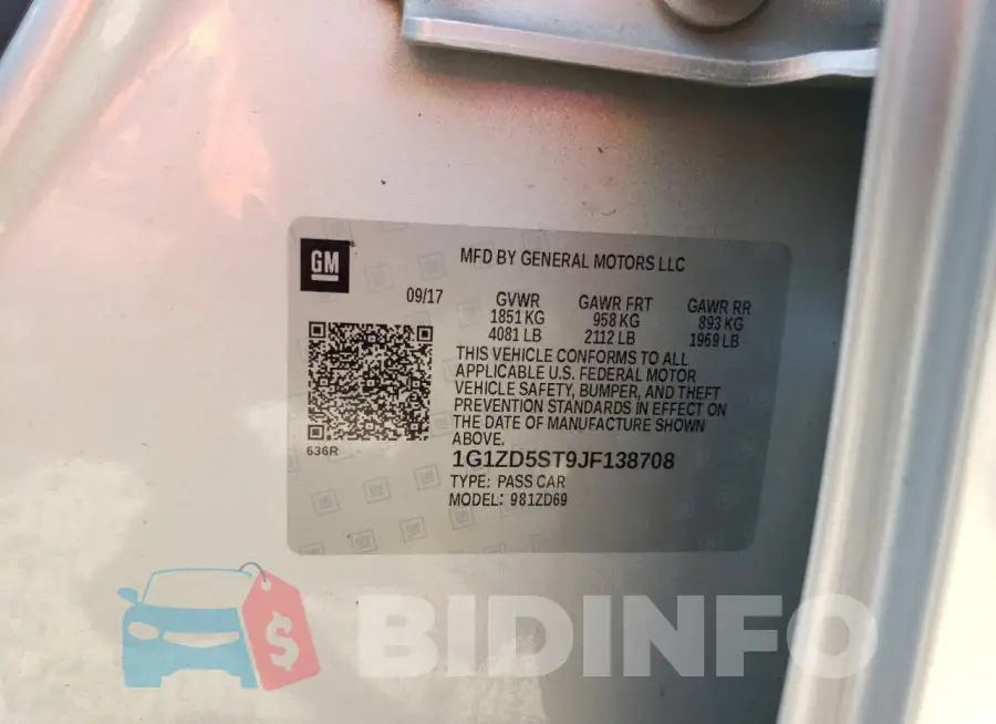 1G1ZD5ST9JF138708 Photo# 13