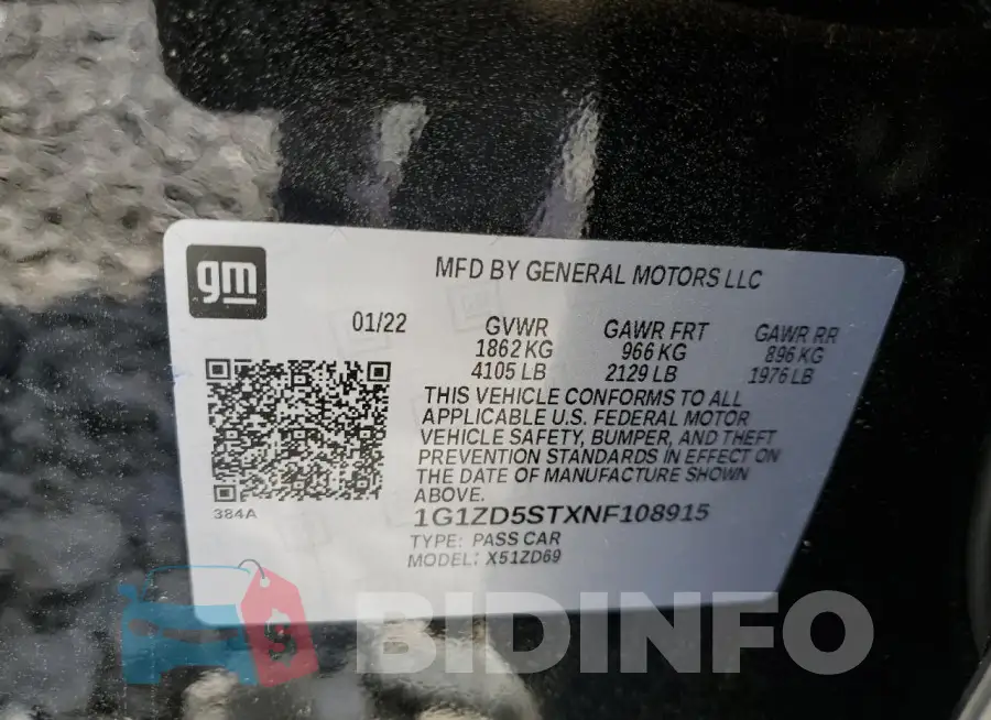 1G1ZD5STXNF108915 Photo# 12