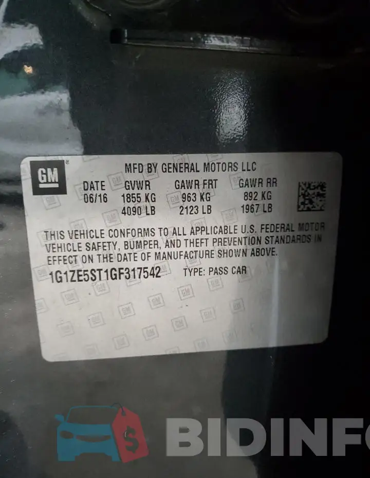1G1ZE5ST1GF317542 Photo# 12