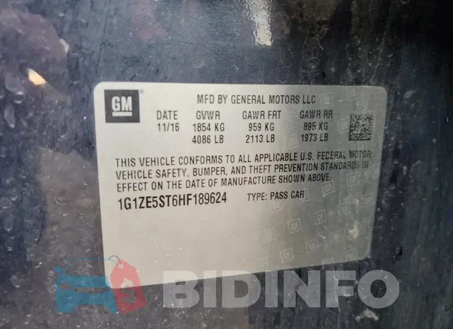 1G1ZE5ST6HF189624 Photo# 12