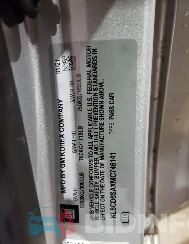 KL8CD6SAXMC746141 Photo# 13