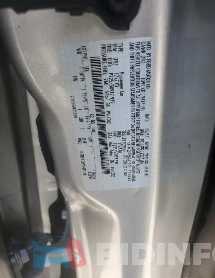 1FADP5AU5GL113825 Photo# 13