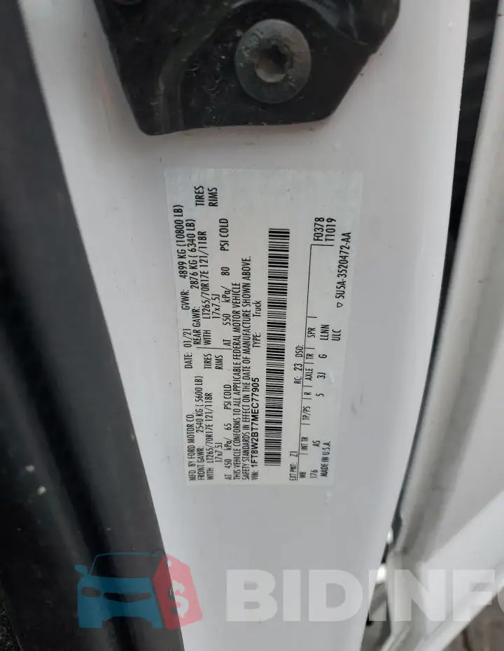 1FT8W2BT7MEC77905 Photo# 12