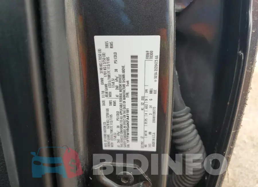 1FTFW1RG4KFA41181 Photo# 12