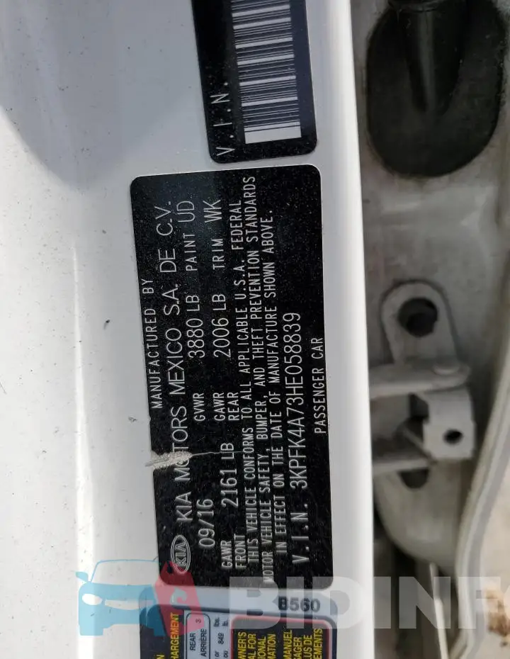 3KPFK4A73HE058839 Photo# 12