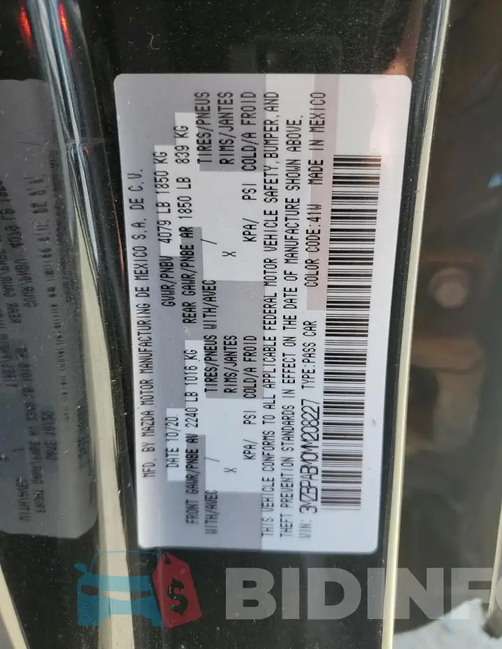 3MZBPABM0MM208227 Photo# 12