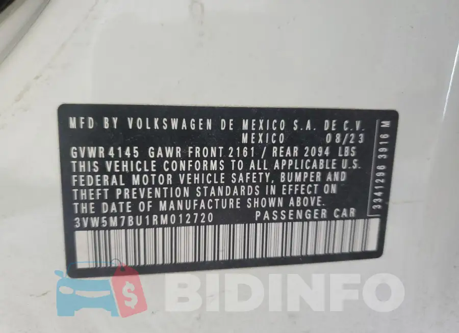 3VW5M7BU1RM012720 Photo# 13