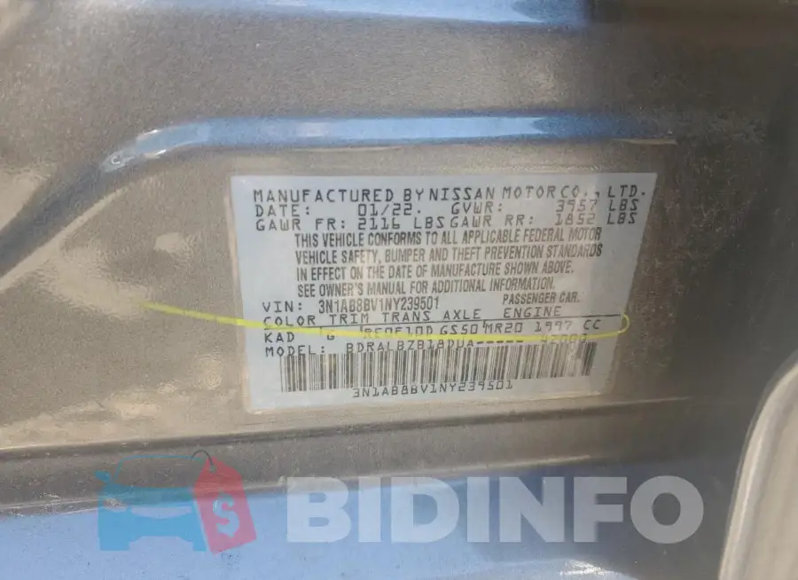3N1AB8BV1NY239501 Photo# 12