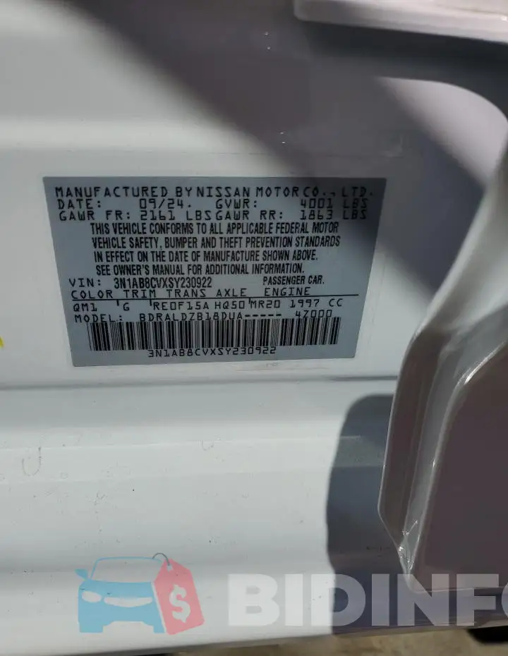 3N1AB8CVXSY230922 Photo# 12