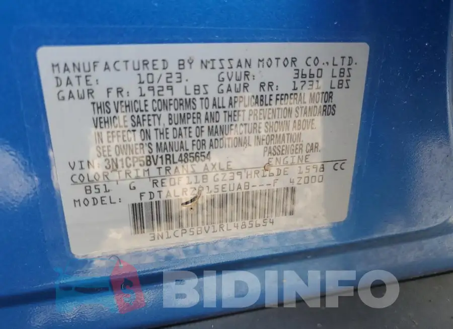 3N1CP5BV1RL485654 Photo# 13