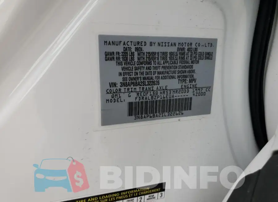3N8AP6BA2SL322626 Photo# 12