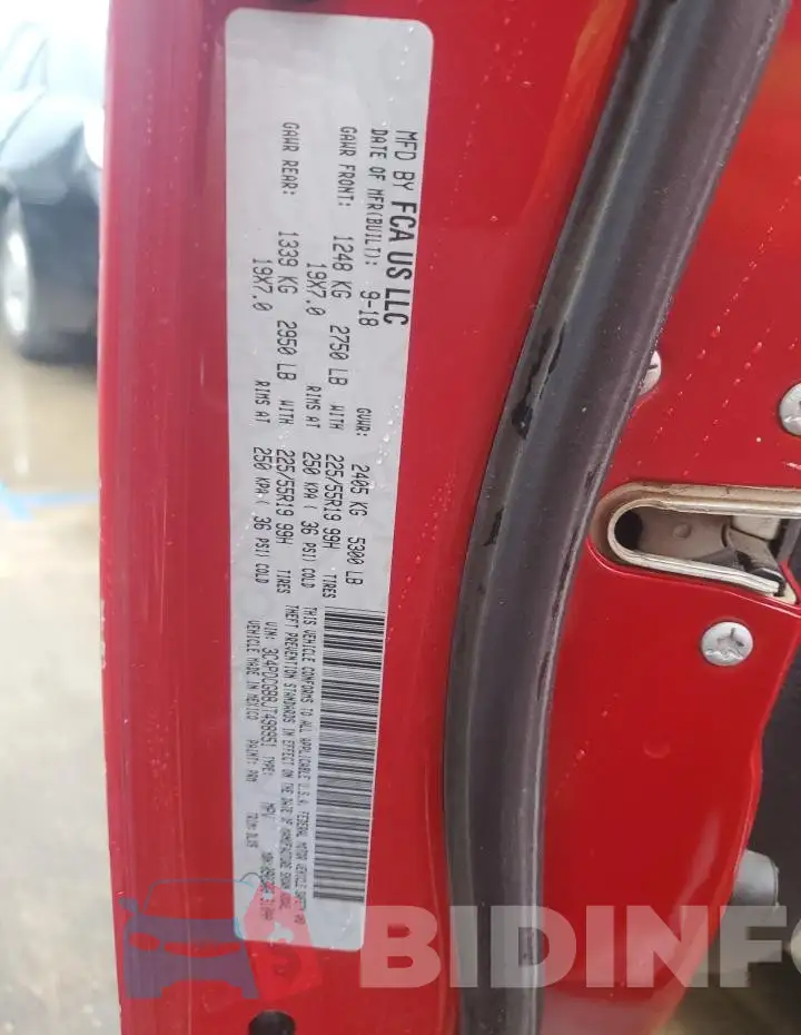 3C4PDCGB8JT498951 Photo# 13