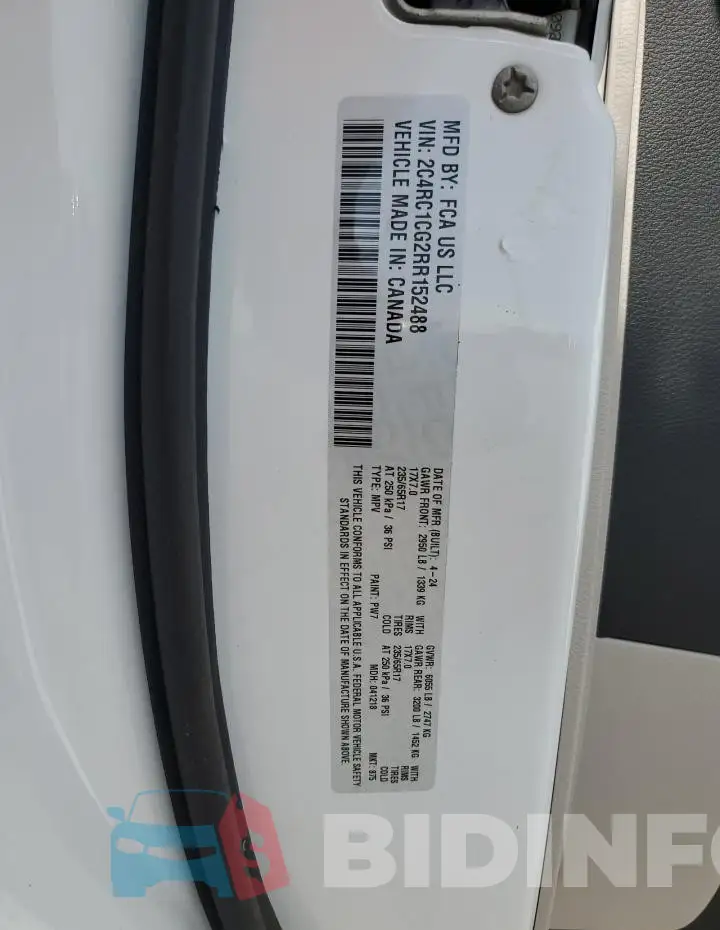 2C4RC1CG2RR152488 Photo# 14