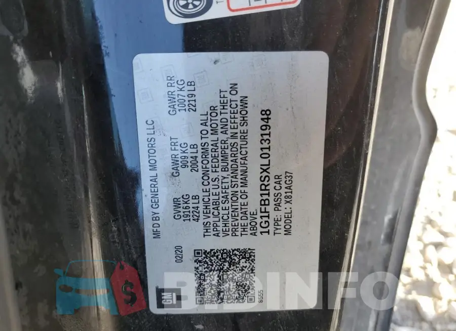 1G1FB1RSXL0131948 Photo# 12
