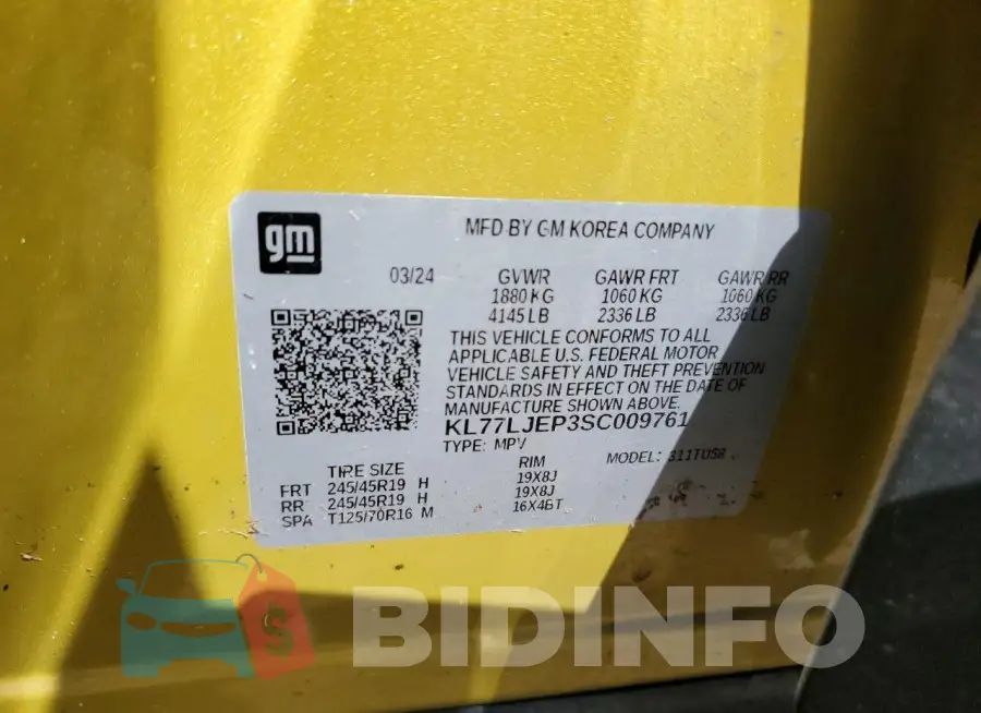 KL77LJEP3SC009761 Photo# 12