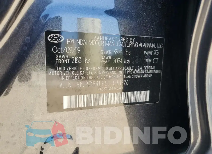 5NPD84LF5LH551226 Photo# 12