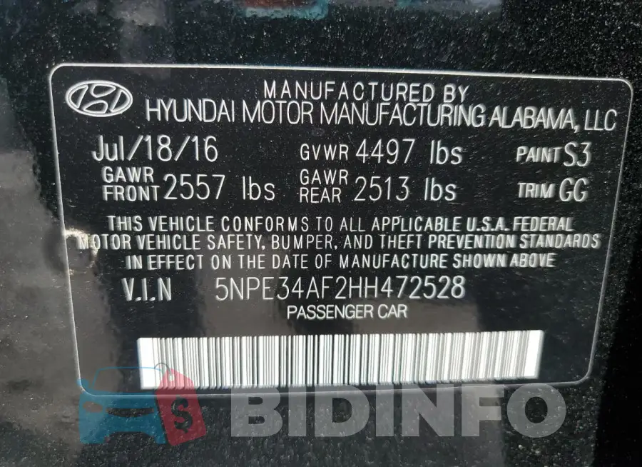 5NPE34AF2HH472528 Photo# 12