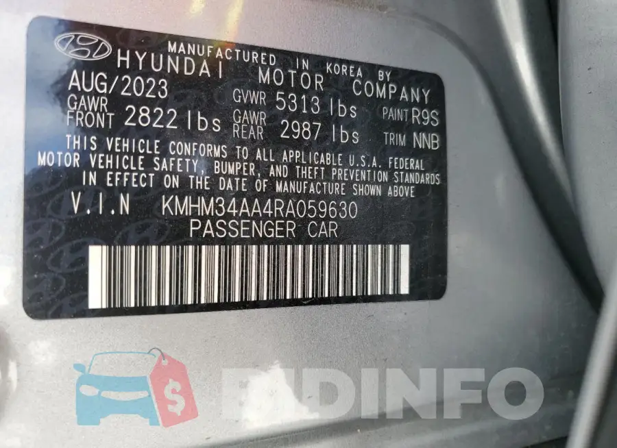 KMHM34AA4RA059630 Photo# 12