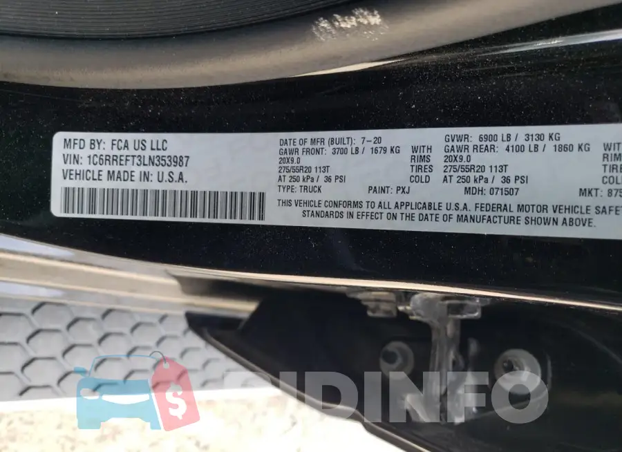 1C6RREFT3LN353987 Photo# 12