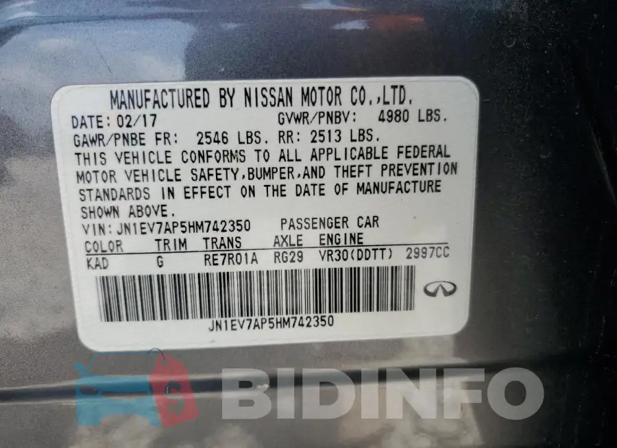 JN1EV7AP5HM742350 Photo# 12