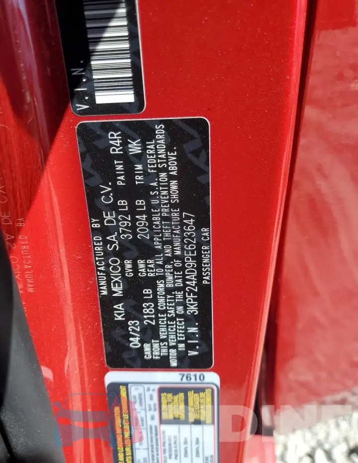 3KPF24AD9PE623647 Photo# 12