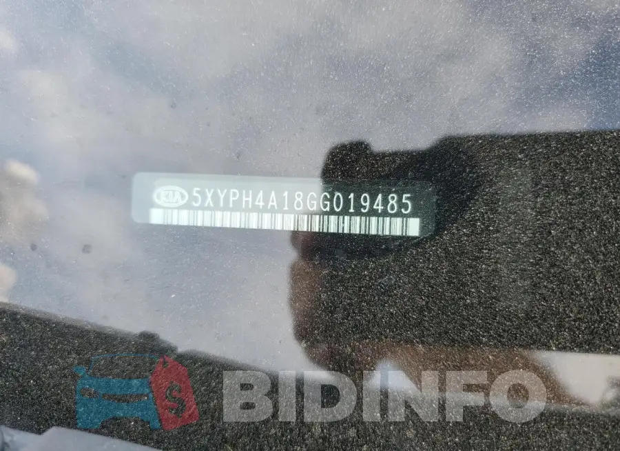 5XYPH4A18GG019485 Photo# 14