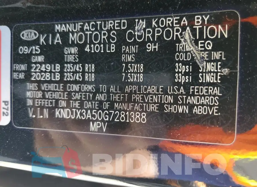 KNDJX3A50G7281388 Photo# 13