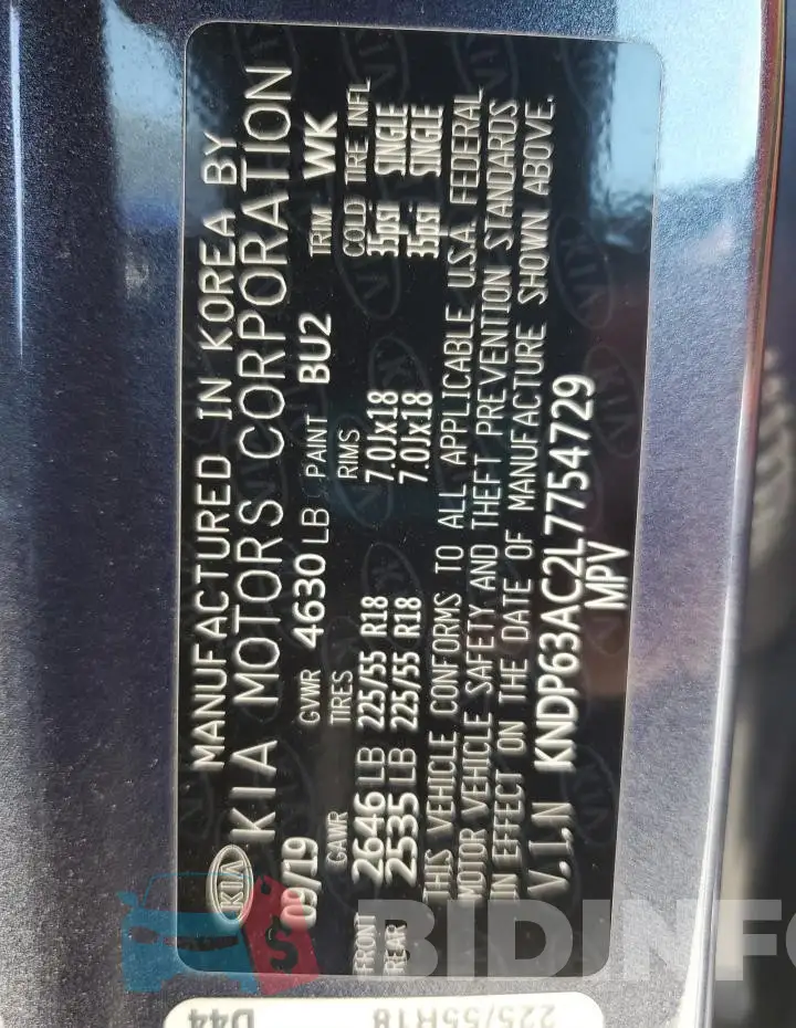 KNDP63AC2L7754729 Photo# 13