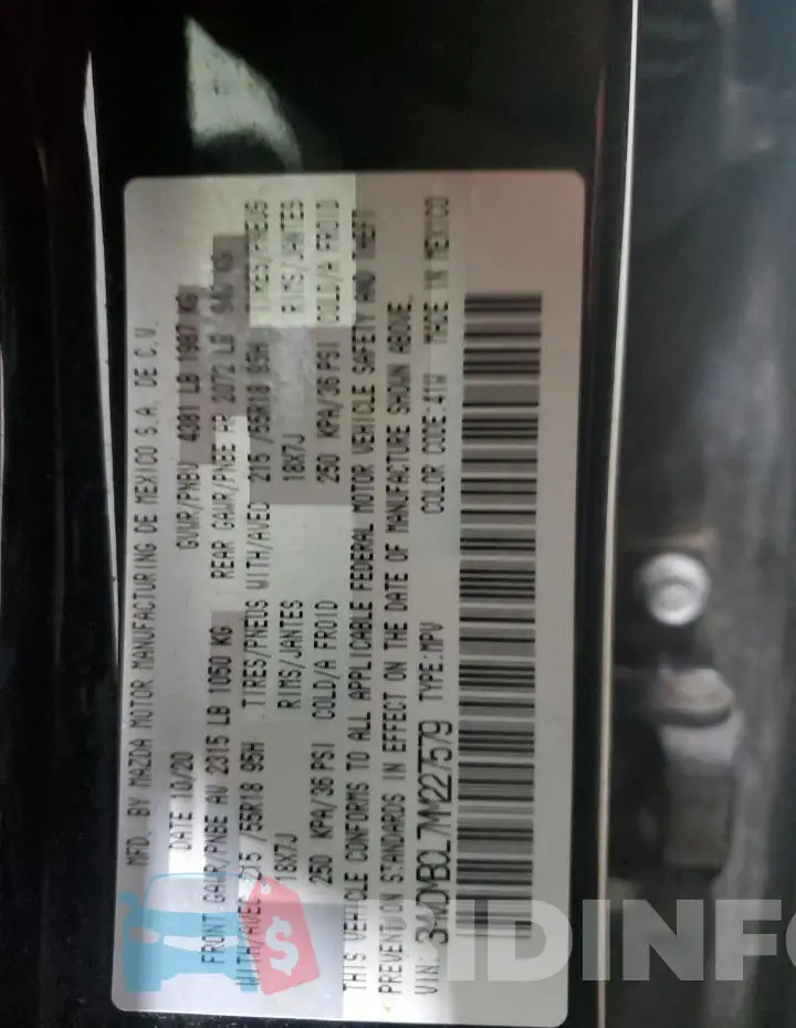 3MVDMBCL7MM227579 Photo# 13
