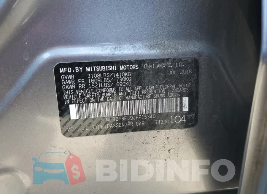 ML32F3FJ9JHF15340 Photo# 13