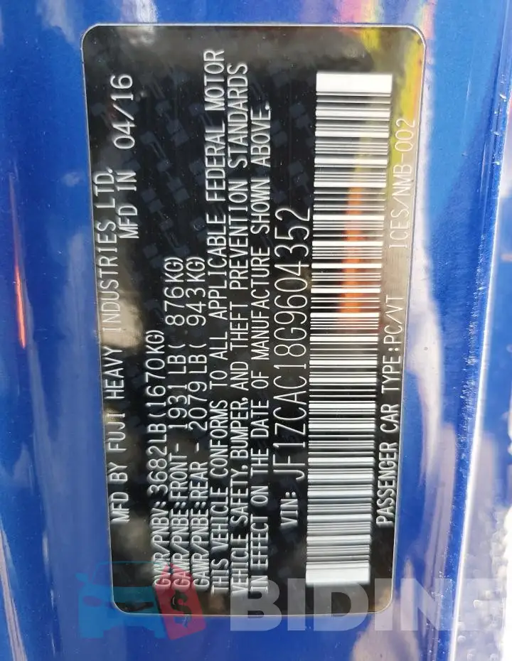 JF1ZCAC18G9604352 Photo# 12
