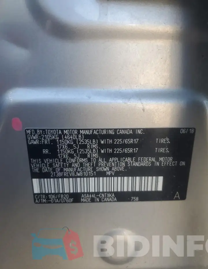 2T3BFREV8JW810151 Photo# 13