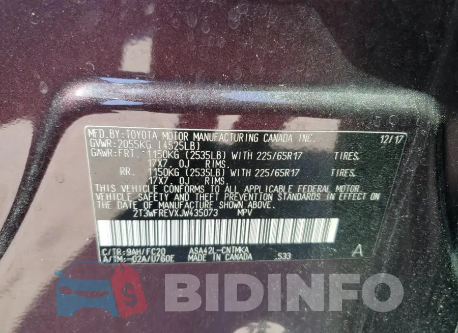 2T3WFREVXJW435073 Photo# 13