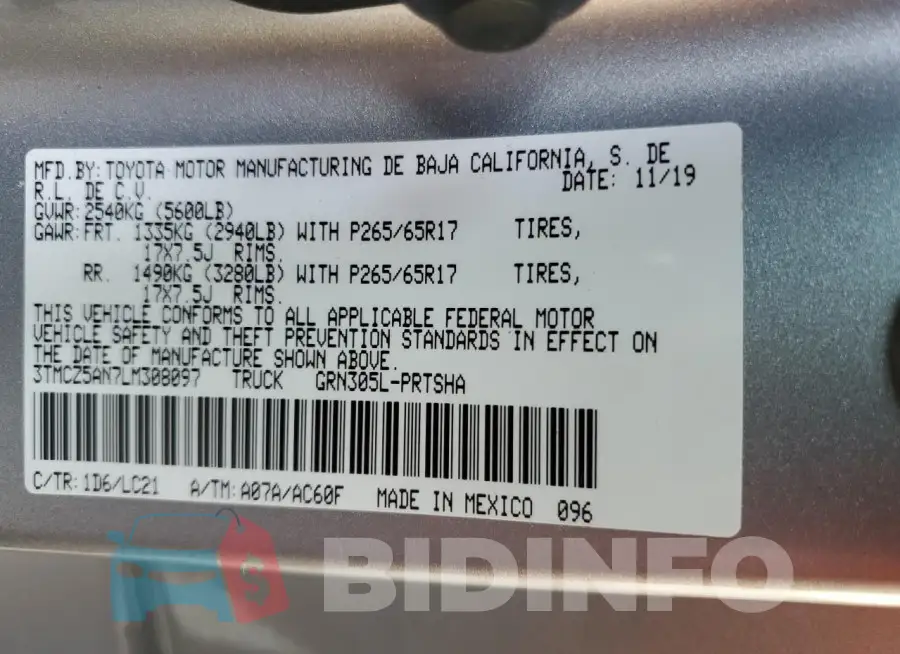 3TMCZ5AN7LM308097 Photo# 12