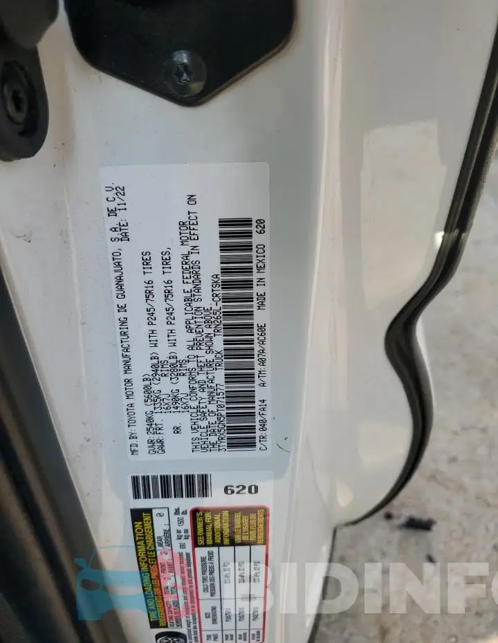 3TYRX5GN5PT071577 Photo# 12