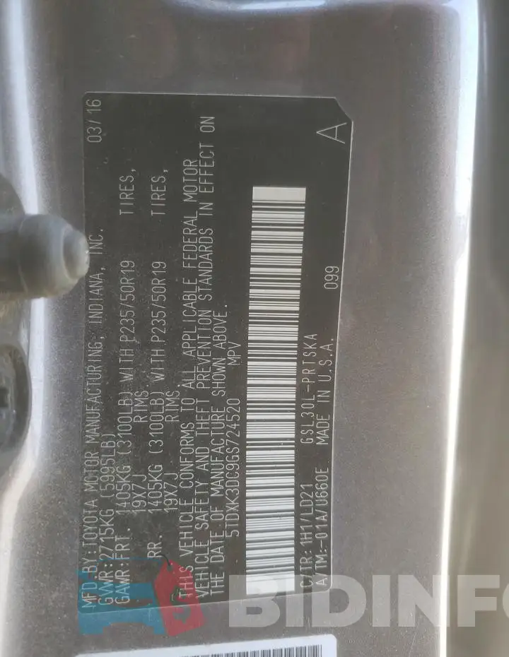 5TDXK3DC9GS724520 Photo# 13