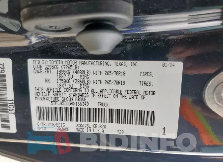 5TFLA5DA5RX166349 Photo# 13