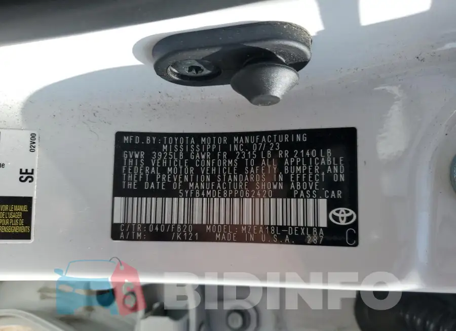 5YFB4MDE8PP062420 Photo# 12
