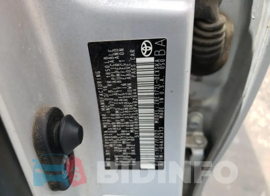 5YFBURHE5GP482644 Photo# 12