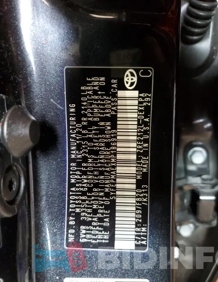 5YFEPMAEXMP186919 Photo# 12