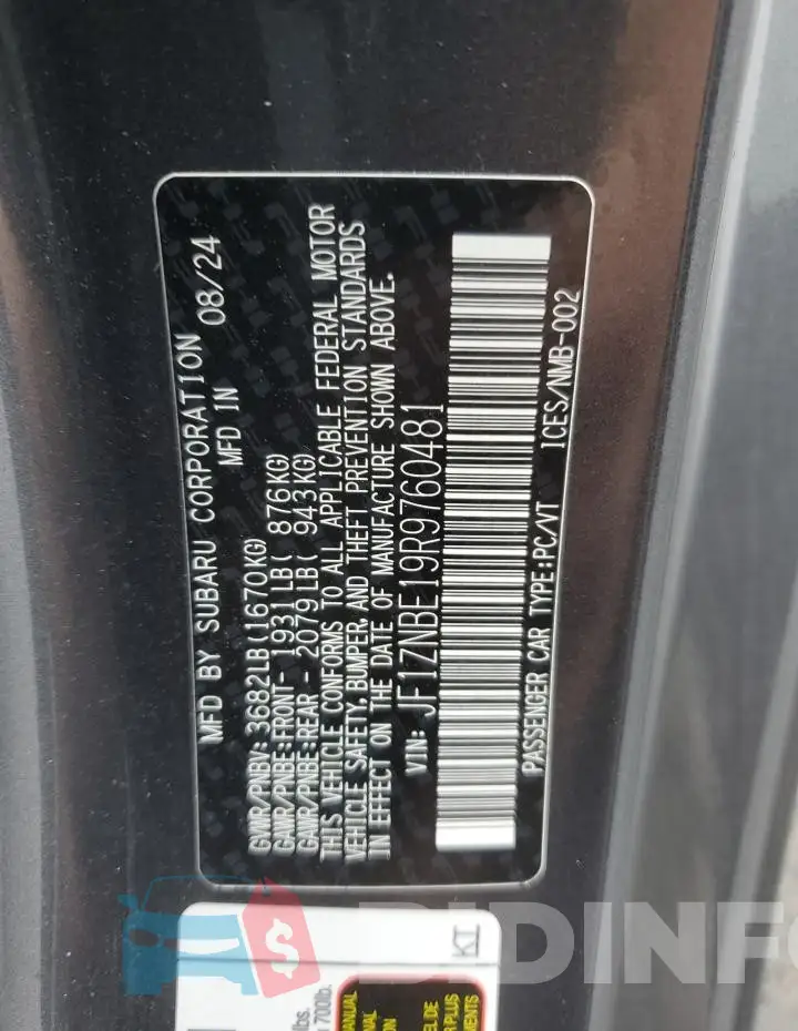 JF1ZNBE19R9760481 Photo# 12