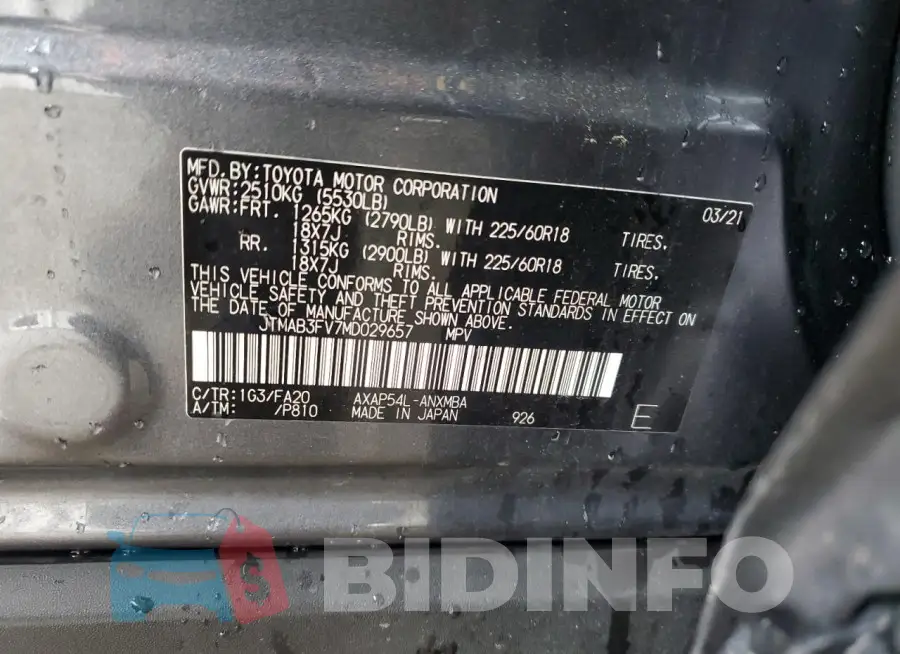 JTMAB3FV7MD029657 Photo# 13